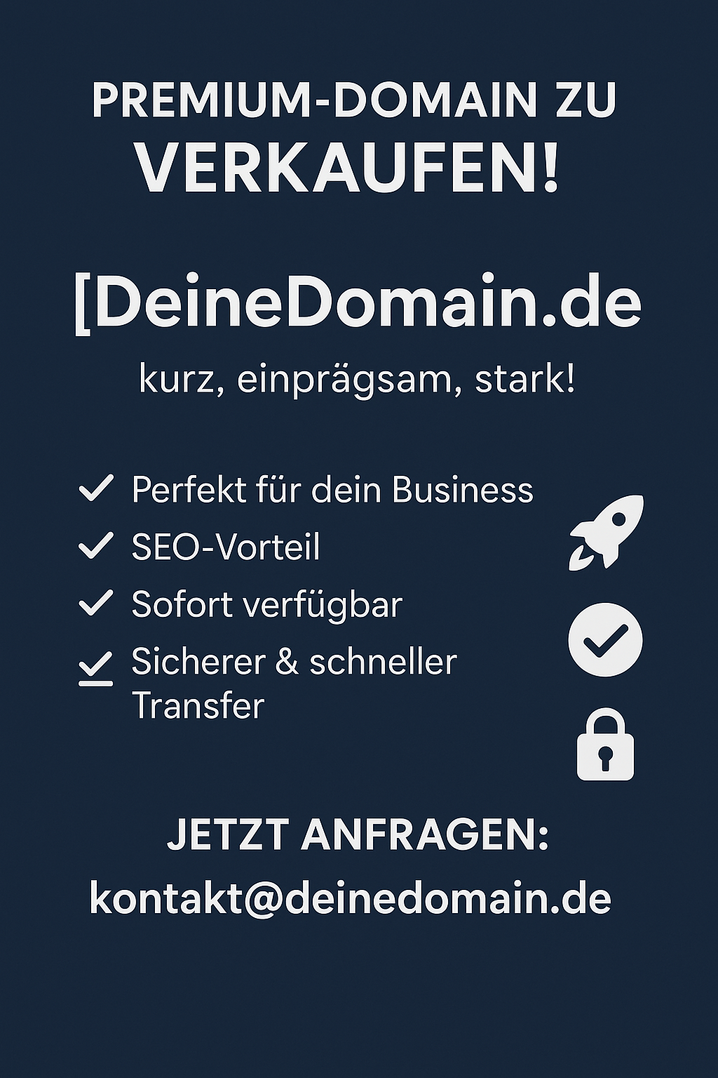domain schneller verkaufen mit Logo