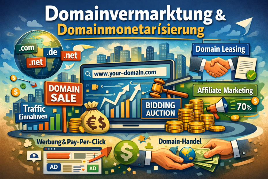 domainvermarktung und domainmonetarisierung